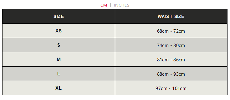 HUUB SHORTS 24 0 Size Chart